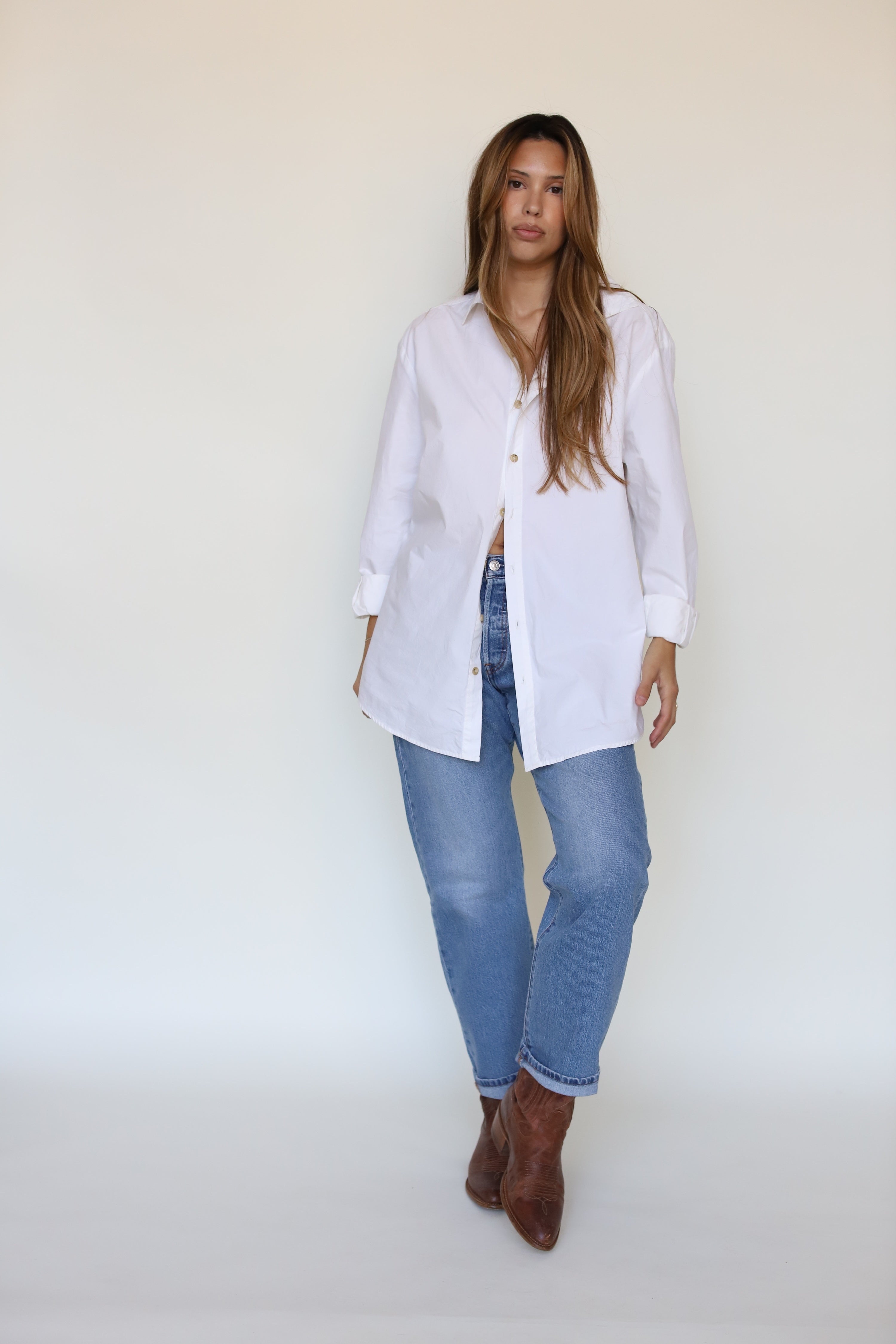 The Boyfriend Shirt - Blanche