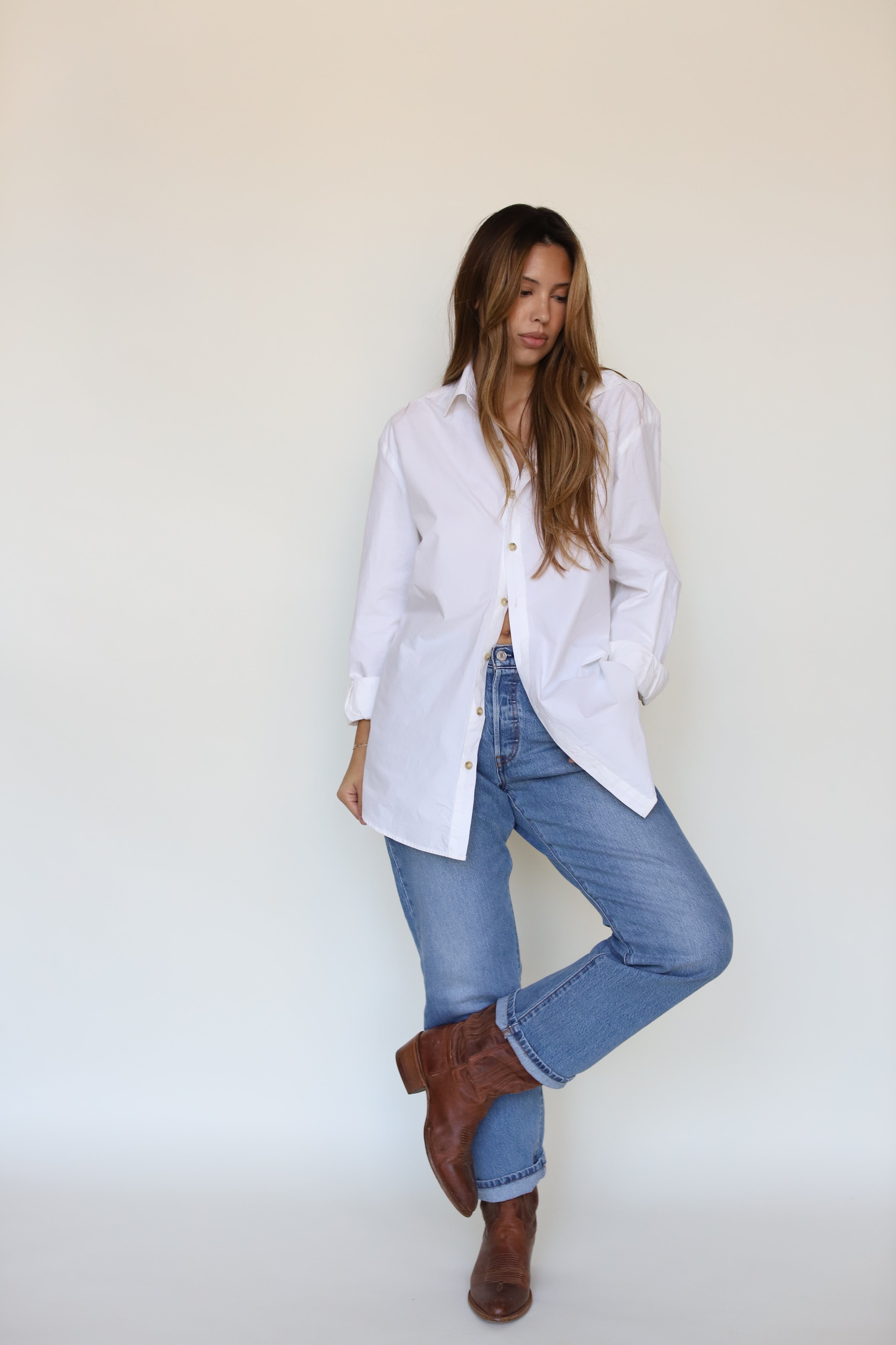 The Boyfriend Shirt - Blanche