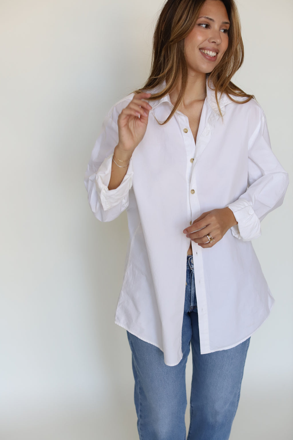 The Boyfriend Shirt - Blanche
